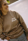 Crewneck NICU MAMA taupe