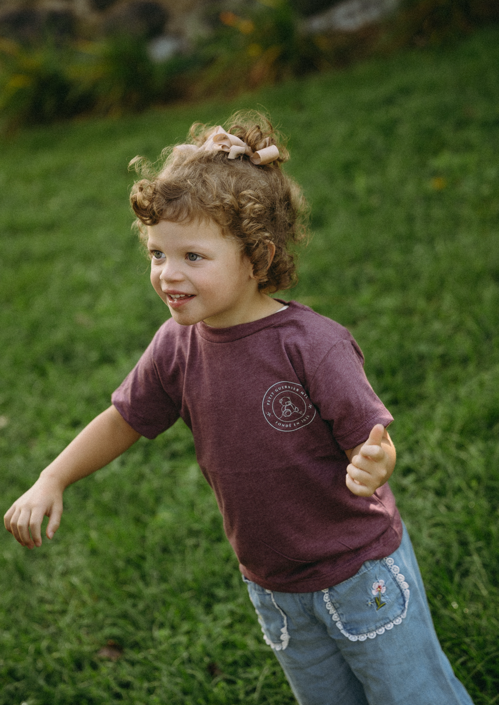 T-shirt enfants aubergine