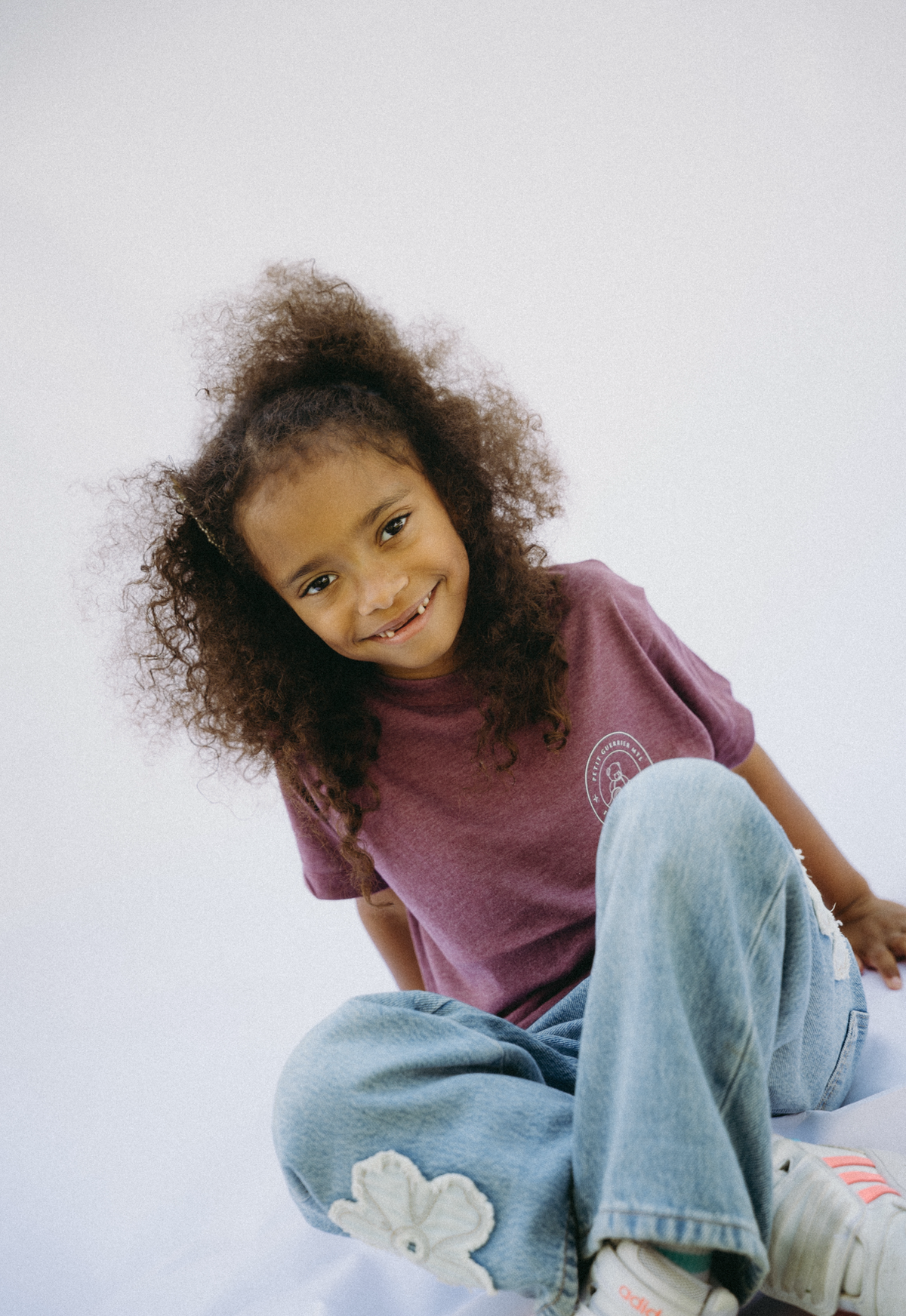 T-shirt enfants aubergine