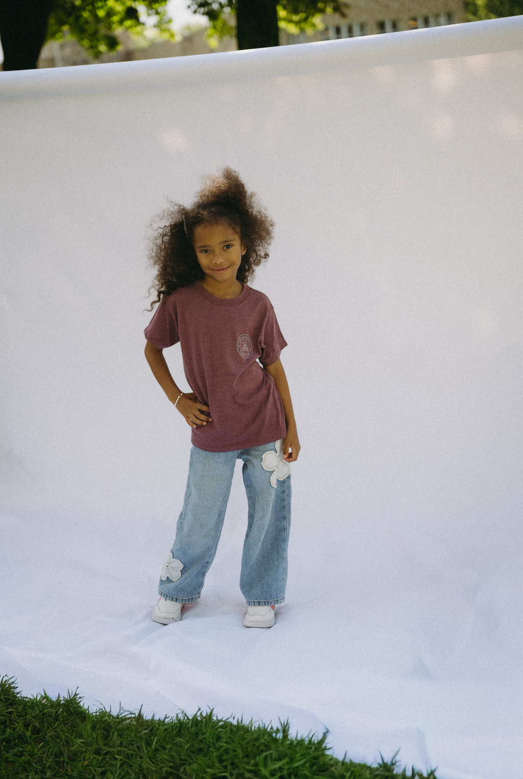 T-shirt enfants aubergine