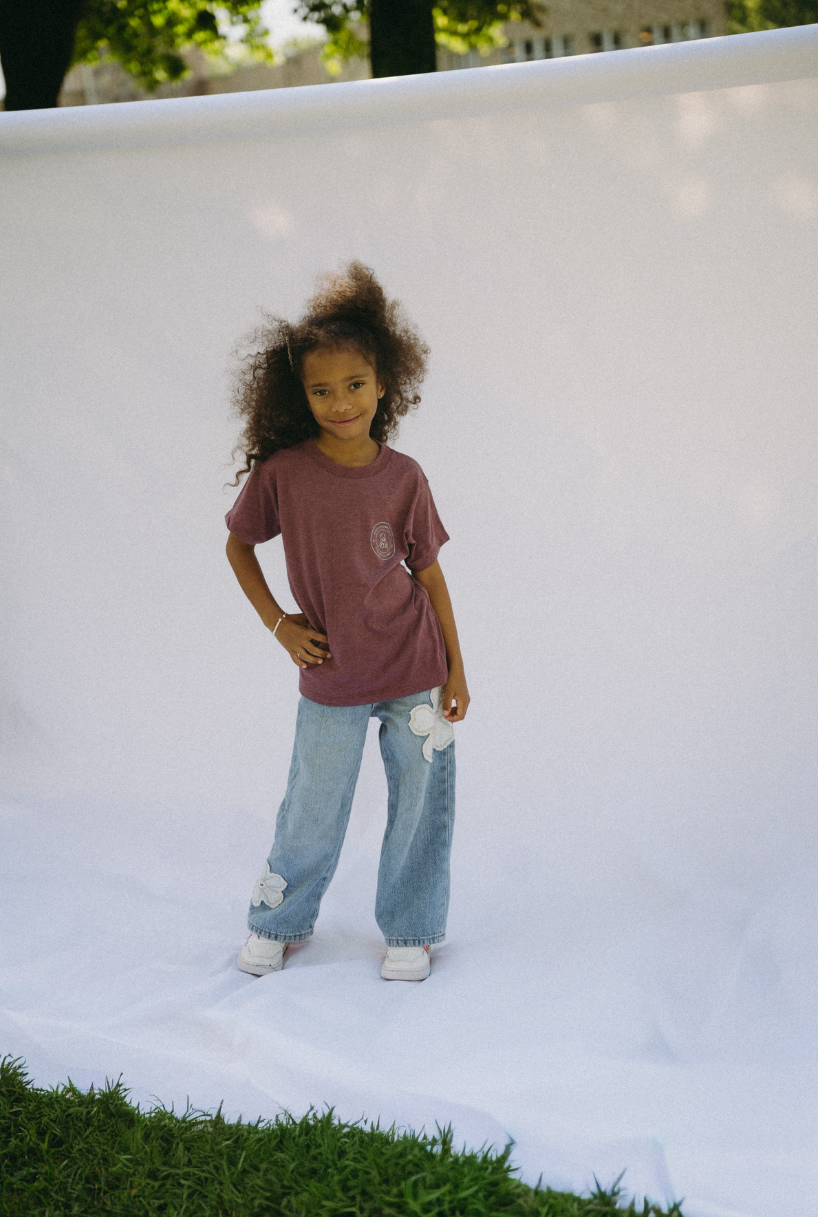 T-shirt enfants aubergine