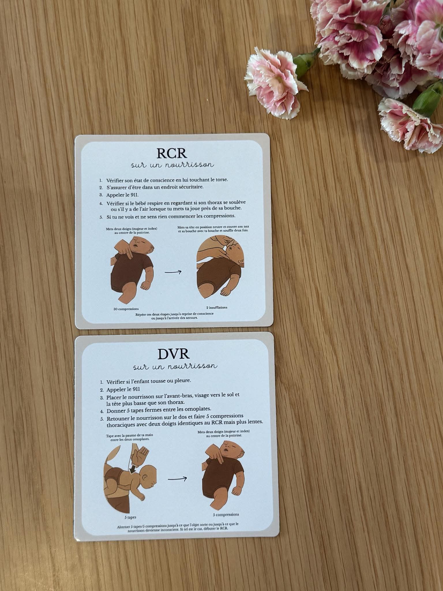 Aimants RCR/DVR pour nourrisson