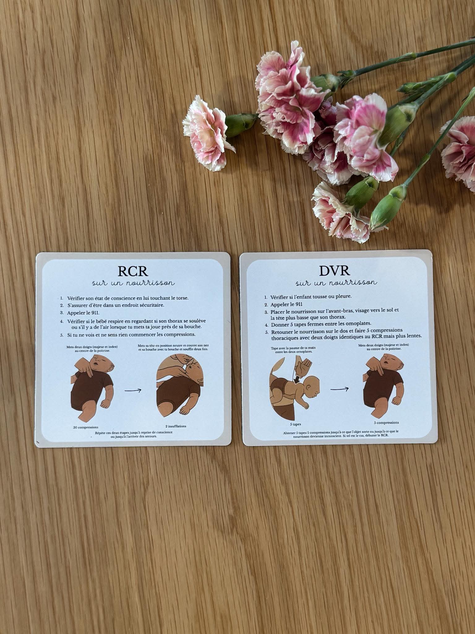 Aimants RCR/DVR pour nourrisson