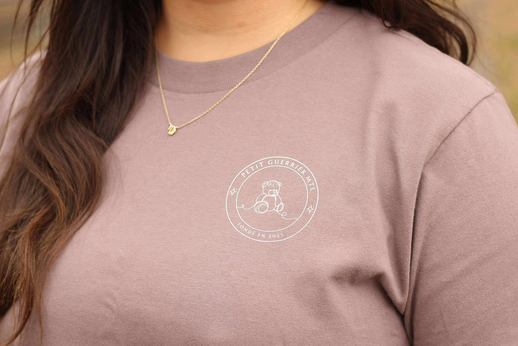 T-shirt court - taupe