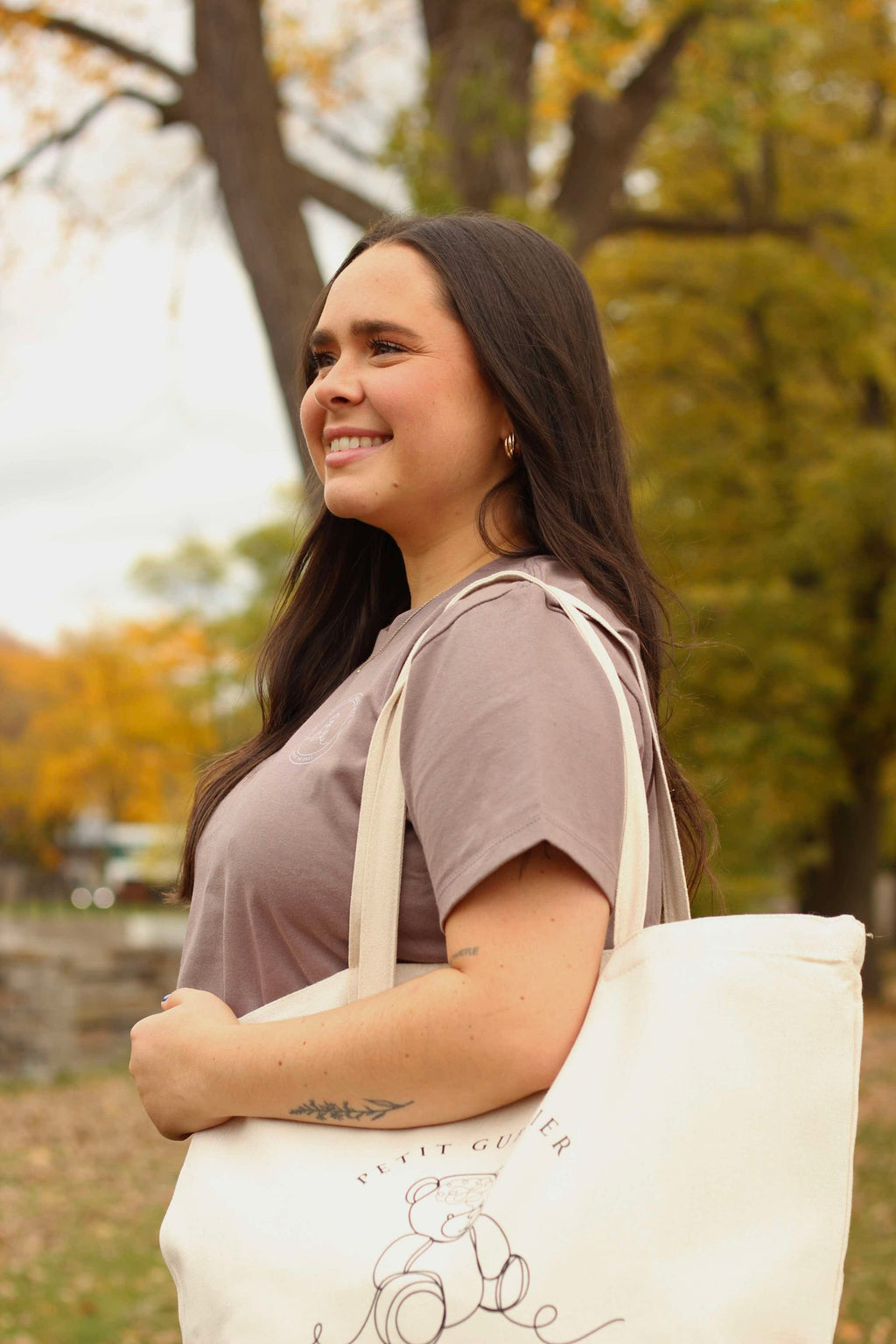 T-shirt court - taupe