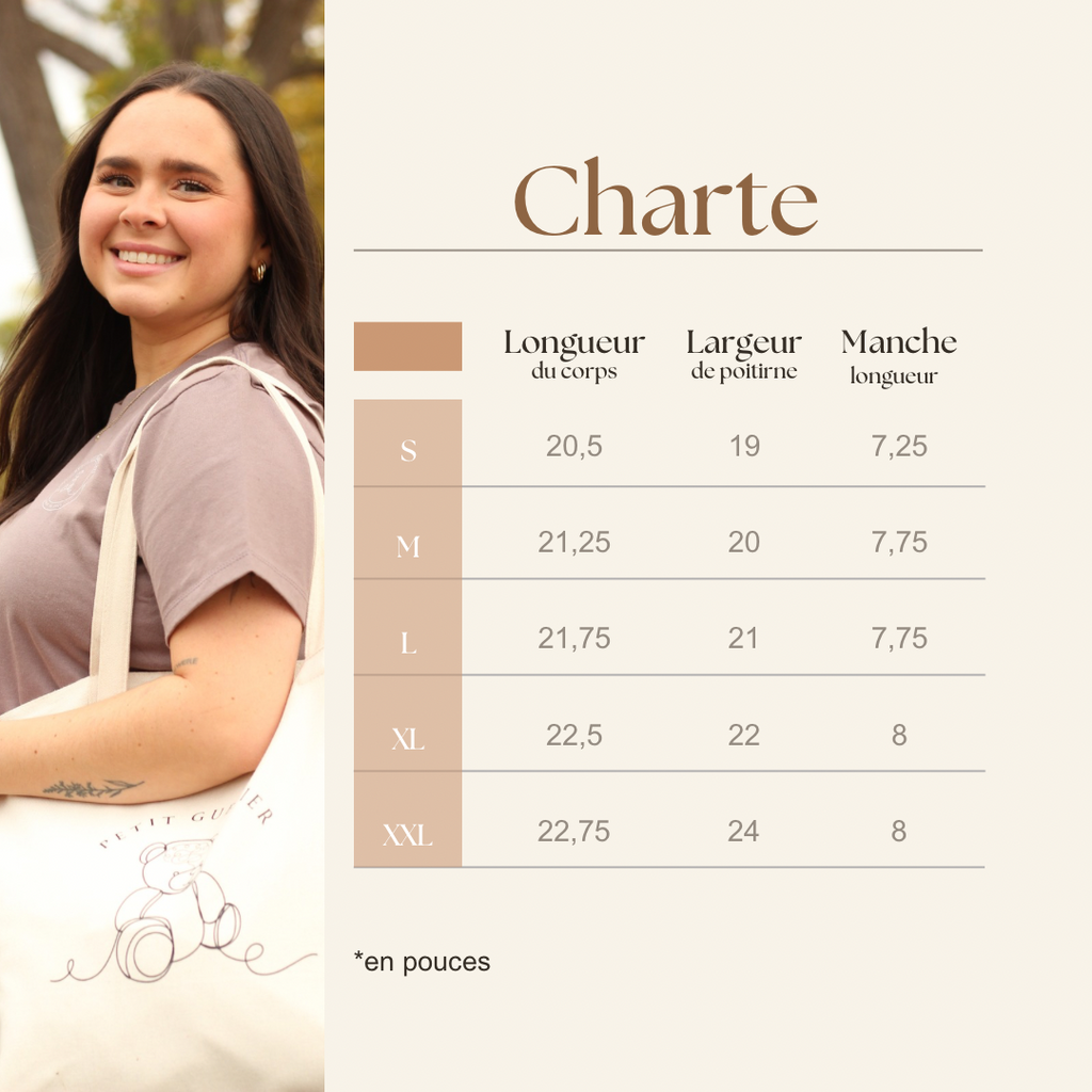 T-shirt court - taupe