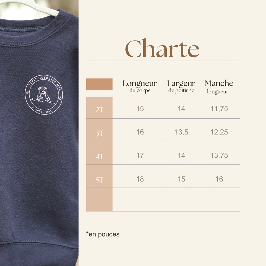 Petit guerrier Mtl - Beige